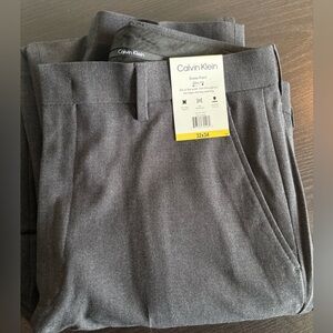 Calvin Klein Slim Fit Dress Pants | Gray | 32x34 | New With Tags